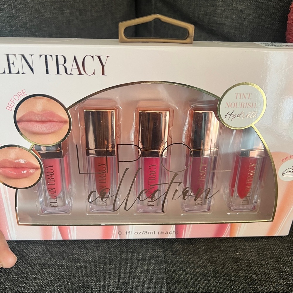 Ellen Tracy Tinted Lip Oil Collection - Red and Pink Hues